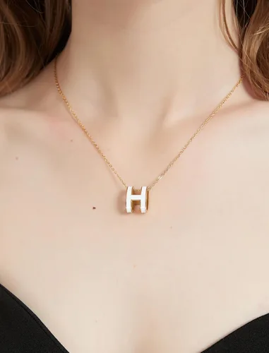 Vista 5 de Diseño clásico 11 tamaño grande 18K chapado en oro collar pendientes conjunto colorido color opcional joyería de regalo de las mujeres