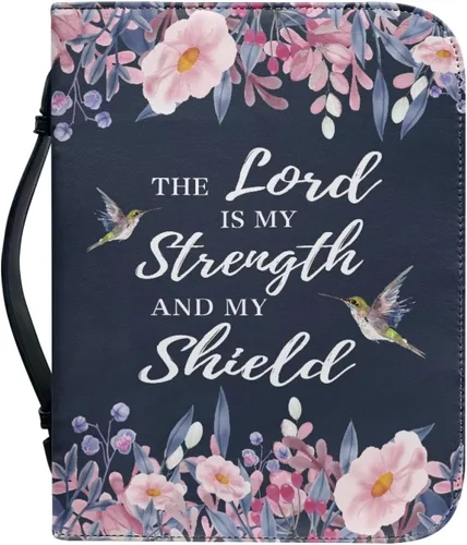 Vista 12 de Cubierta de la Biblia de diseño personalizado Funda de libro con cremallera de cuero PU Funda de transporte de Biblia multifunción Regalo