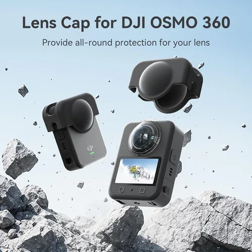 Vista 2 de aMagisn - Funda protectora de silicona para DJI OSMO 360 a prueba de golpes y caídas, accesorios para cámara de acción