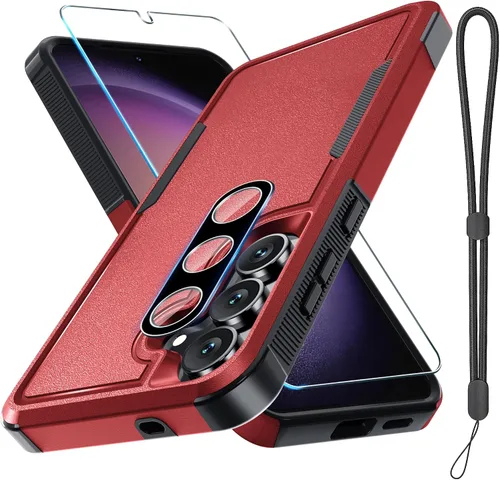Vista 15 de Funda para Samsung Galaxy S24 FE, Cuerpo Completo Resistente de Servicio Pesado Robusta a Prueba de Golpes Funda Protectora para Teléfono con Correa