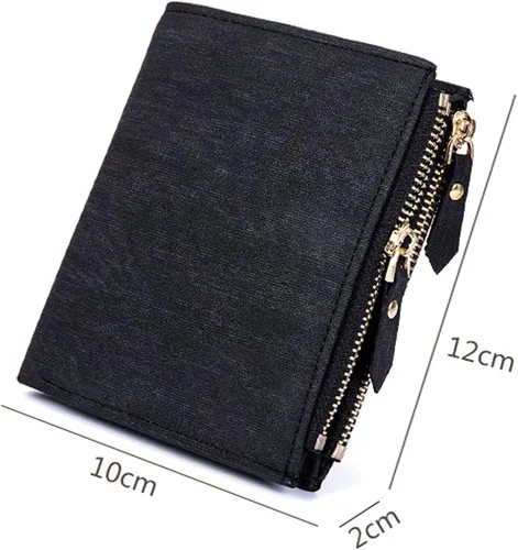 Vista 2 de TAUFE Men's Wallets, Men Wallet Solid Soft PU Coin Purse Card Holder Short Wallets Slim Wallet for Men
