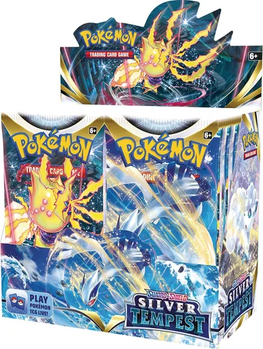Vista 3 de Pokémon TCG Espada y Escudo Plata Tempestad Booster Caja de Exhibición