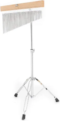 Vista 4 de LOMENTICS36-Tone Bar Timbres de barra de una hilera de viento de percusión musical plateada con soporte de montaje