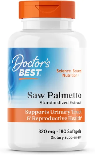 Vista 8 de Doctor's Best Best Saw Palmetto Extract (320 mg), cápsulas de cápsula blanda, 60