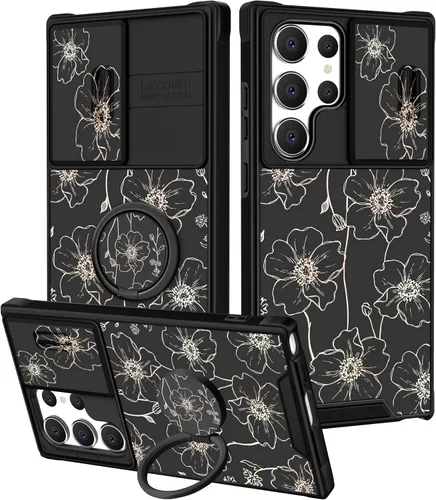 Vista 101 de Funermei para Samsung Galaxy Z Flip 4 Funda - Funda de Teléfono Bonita para Mujeres y Niñas con Mariposas Bonita Estética Femenina Diseño