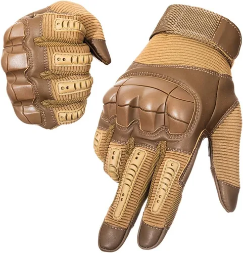 Vista 8 de Guantes tácticos pantalla táctil motocicleta dedo completo ciclismo moto ATV caza senderismo equitación escalada trabajo operativo deportes guantes
