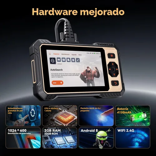 Vista 7 de THINKCAR THINKSCAN 662 Escáner OBD2, herramienta de diagnóstico para automóvil con prueba activa bidireccional, escáner para automóvil Motor ABS SRS