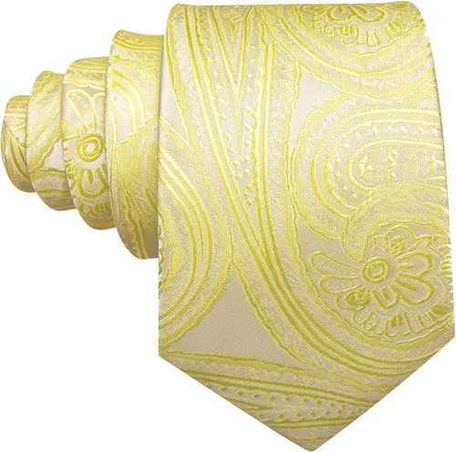 Vista 21 de Barry.Wang - Juego de corbata de seda para hombre, diseño de cachemira, pañuelo y gemelos de bolsillo