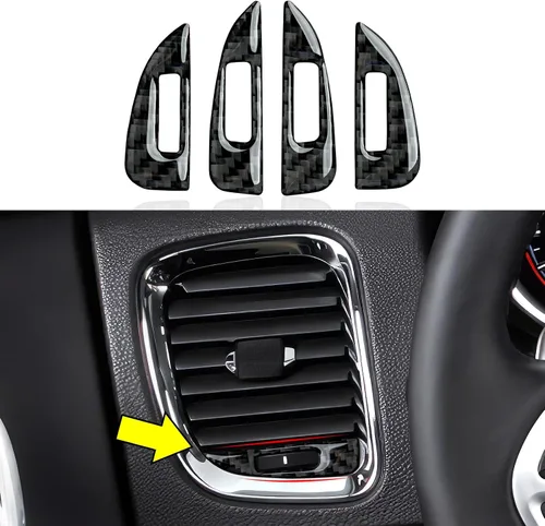 Vista 24 de Adhesivos para rejilla de ventilación de pilar A para Dodge Durango 2011-2020 / Jeep Grand Cherokee WK2 2011-2021 Accesorios Adhesivos
