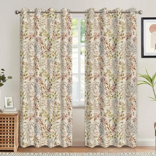 Vista 21 de Cortinas opacas 52 x 84 pulgadas, 2 paneles con aislamiento térmico y oscurecimiento, cortinas de ojal para ventanas para dormitorio y sala de estar