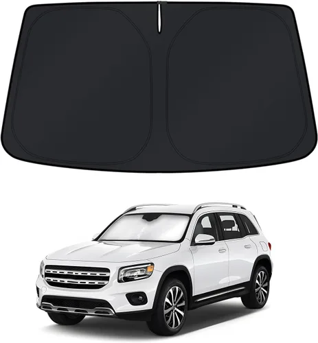Vista 9 de KUST - Parasol plegable para parabrisas para Ram 1500 2011-2016 2017 2018, accesorio para ventana, protector de visor solar, bloquea los rayos UV
