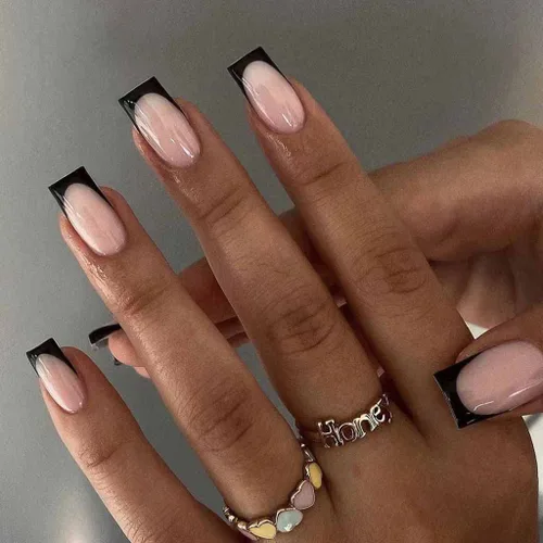 Vista 11 de RikView uñas postizas blancas en forma de almendra de longitud media, uñas adhesivas naturales, uñas en relieve con diseño de margarita