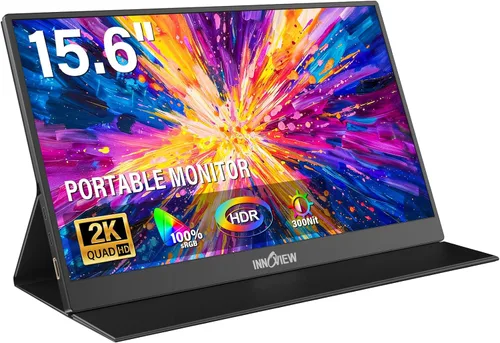 Vista 12 de InnoView Monitor portátil, 15.6 pulgadas FHD 1080P HDMI USB C segundo monitor externo para computadora portátil, escritorio, MacBook, teléfonos