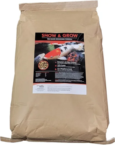 Vista 7 de HALF OFF PONDS Grow Pro Koi Fish Food - Pellets flotantes de 10 libras, tamaño de 0.118 in, alimento para peces dorados para estanques, 40%