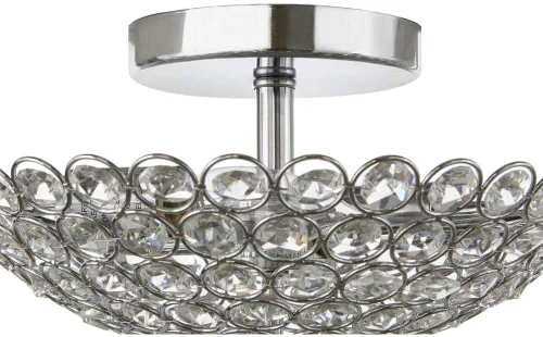 Vista 6 de Home Decorators Barclay - Soporte empotrado de 2 luces cromado y cristal
