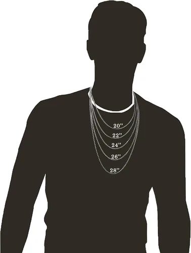 Vista 7 de YL Collar de cruz para hombre de acero inoxidable 316L, colgante grande de Jesucristo blancodoradonegro, cadena Rolo de joyería para 20 pulgadas, 22