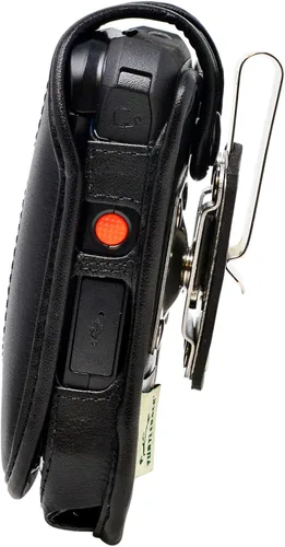 Vista 8 de Turtleback Funda ajustada diseñada para DuraXV Extreme y DuraXA Equip - Funda de piel negra con clip de cinturón de metal giratorio de alta