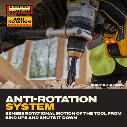 Vista 7 de DEWALT Taladro de martillo inalámbrico de 1/2 pulgada MAX XR de 20 V, solo herramienta desnuda (DCD1007B)