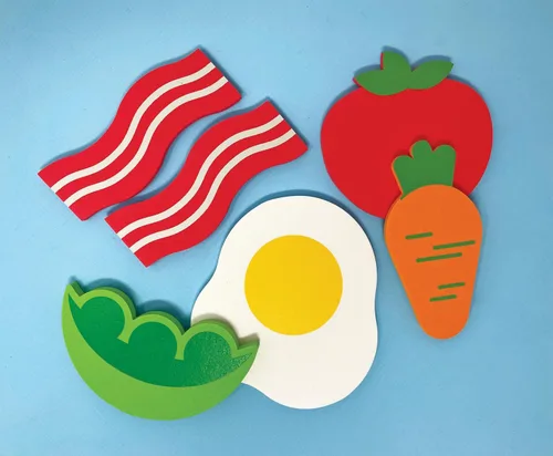 Vista 2 de Set Flotante de Cocina - Plástico, Rojo, Azul, Amarillo, 8.5 x 11 x 4 pulgadas, para Niños