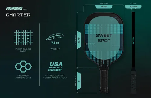Vista 4 de Orca Pickleball Paddles, Performance Series Pickleball Paddles Designed for Control and Precision, USA Pickleball Approved