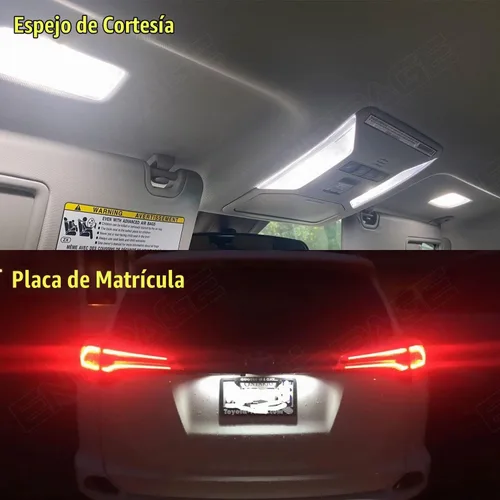 Vista 5 de Kit de 8 piezas de luces LED RAV4 para Toyota RAV4 2006 2007 2008 2009 2010 2011 2012 2013 2014 2015 blanco 6000K paquete de iluminación LED