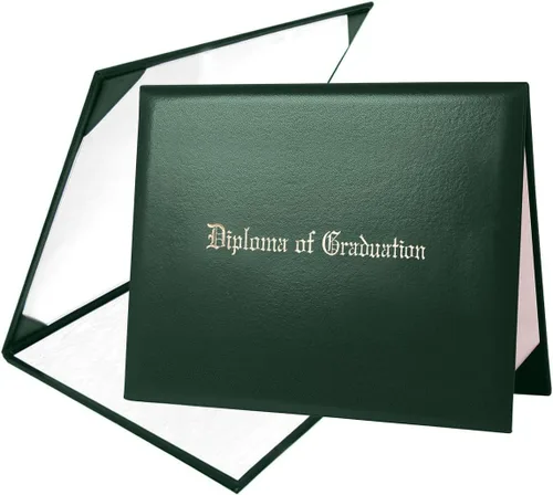 Vista 7 de Funda para diploma 8.5x11 de cuero sintético acolchada para certificados, color negro Cubierta de certificado de premio de grado de diploma