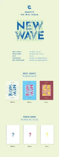 Vista 2 de CRAVITY NEW WAVE 4th Mini Album SET COME + FIND + US Ver.