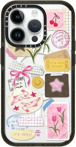 Vista 197 de CASETiFY Impact - Funda para iPhone 13 [protección contra caídas de 6.6 pies/compatible con Magsafe] Black Kingsnake, color negro transparente
