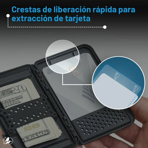 Vista 7 de Pelican MagSafe Wallet para iPhone - Cartera magnética delgada para Negro