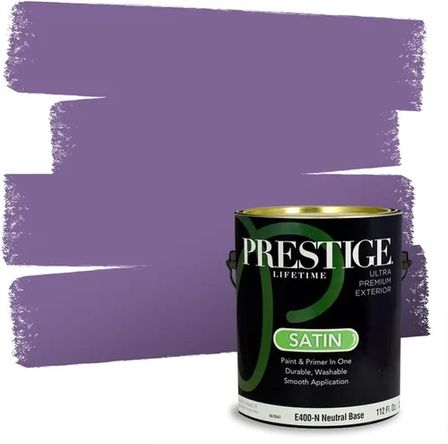 Vista 60 de PRESTIGE Pinturas de pintura interior e imprimación en uno, 1 galón, plano, combinación comparable de Sherwin Williams* Kimono Violet*