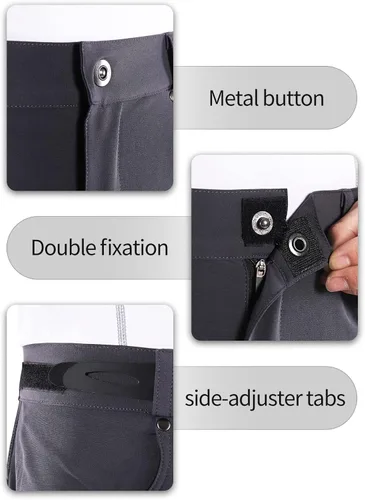 Vista 4 de BERGRISAR Mens Cycling Shorts MTB Mountain Bike Bicycle Shorts Zipper Pockets