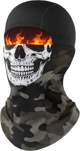 Vista 17 de Fuinloth Pasamontañas de Esquí Balaclava Pro, Pasamontañas a Prueba de Viento Térmico para Climas Fríos, Motocicleta para Hombres/Mujeres