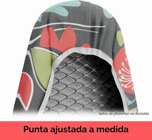 Vista 2 de oliso Funda y almohadilla para tabla de planchar - 100% algodón - Estándar 15 x 54 Floral