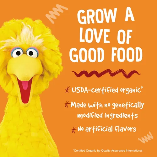 Vista 5 de Earth's Best Snacks orgánicos de sésamo para niños pequeños, soplos vegetales, cheddar, 1.55 onzas (paquete de 4)