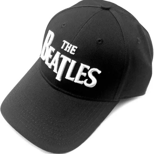 Vista 2 de The Beatles Gorra de béisbol White Drop T Band Logo Oficial Amarillo