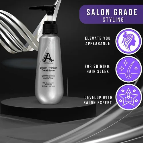 Vista 2 de Inova Professional Silk Keratin Acondicionador de Hidratación Suave (11 Oz), blanco