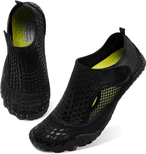 Vista 4 de L-RUN - Calzado acuático para mujer y hombre, calzado atlético tipo calcetín que brinda sensación de estar descalzo, para senderismo, deportes