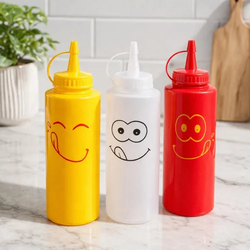 Vista 3 de New Star Foodservice - Juego de botellas exprimibles para condimentos, 12