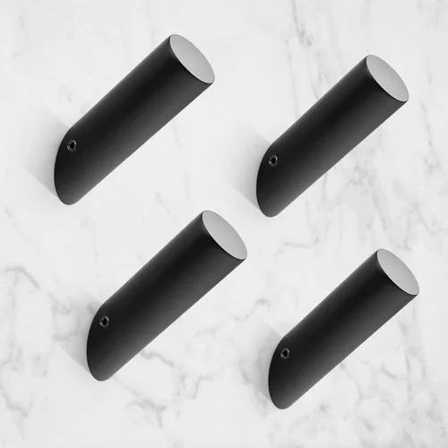 Vista 23 de NINETREX Ganchos negros para toallas, color negro mate, ganchos modernos para toallas, ganchos de acero inoxidable SUS 304, resistentes al agua