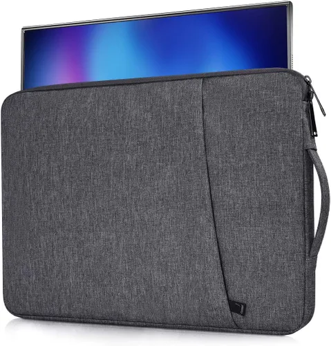 Vista 9 de Funda de monitor portátil de 15.6 pulgadas, funda protectora de transporte compatible con KYY MNN InnoView para la mayoría de monitores de 16.1/15.6
