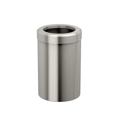 Vista 21 de Gatco Cubo de basura pequeño con tapa, redondo de acero inoxidable de 3 galones, debajo del fregadero, latón cepillado, para baño, dormitorio
