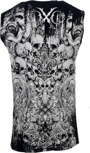 Vista 3 de Xtreme Couture Camiseta sin mangas para hombre, color negro, talla S-3XL, Negro