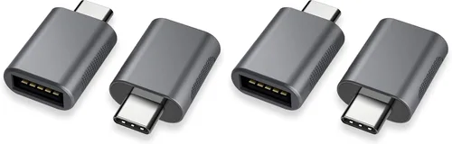 Vista 8 de Adaptador USB-C a USB 3.0 (paquete de 2), Thunderbolt 4/3 a USB hembra OTG para MacBook 2025, iPad 2025, Samsung, más dispositivos tipo C