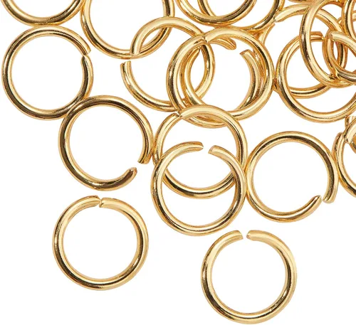 Vista 11 de DanLingJewelry 1000 anillos de salto abiertos de acero inoxidable 304 calibre 17 de 0.394 in para hacer joyas, conectores de joyería, encontrar