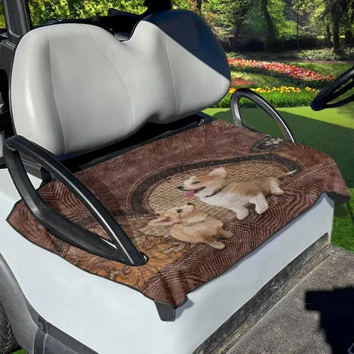 Vista 14 de Accesorios para carrito de golf, protector de toalla de asiento de carrito de golf, protector de toalla decorativo anti-caliente, para coche club