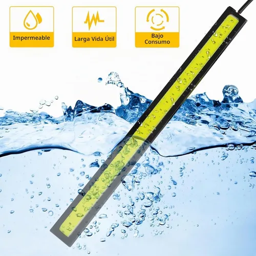 Vista 5 de Linkstyle Barra de luz interior LED de 12 V, impermeable, 28 LED, tira de luces superbrillantes para camión, barco, bicicleta, RV, color blanco