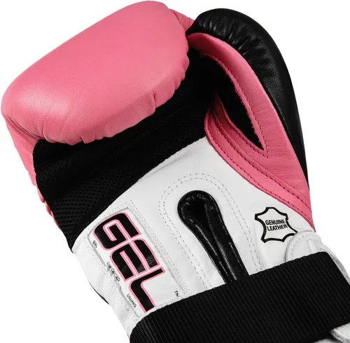 Vista 3 de Title Boxing Guantes de entrenamiento de gel suspense, rosa/negro, 16 oz