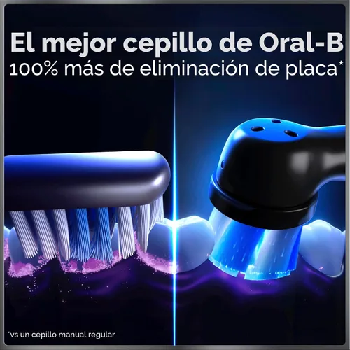 Vista 7 de Oral-B iO Series 9 Cepillo de dientes eléctrico con 4 cabezales de cepillo, Aqua Alabaster