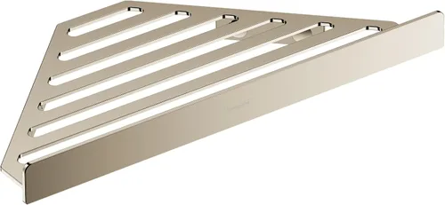 Vista 10 de hansgrohe AddStoris 41741340 - Cesta de esquina en cromo negro cepillado, accesorios de 1 pulgada