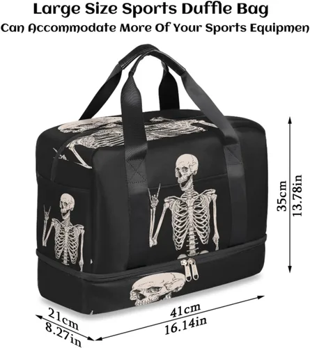 Vista 2 de Bolsa de gimnasio deportiva de girasol amarillo con compartimento para zapatos, bolsa de viaje floral con flores para hombres, mujeres, niños